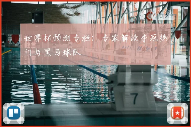 世界杯预测专栏：专家解读夺冠热门与黑马球队
